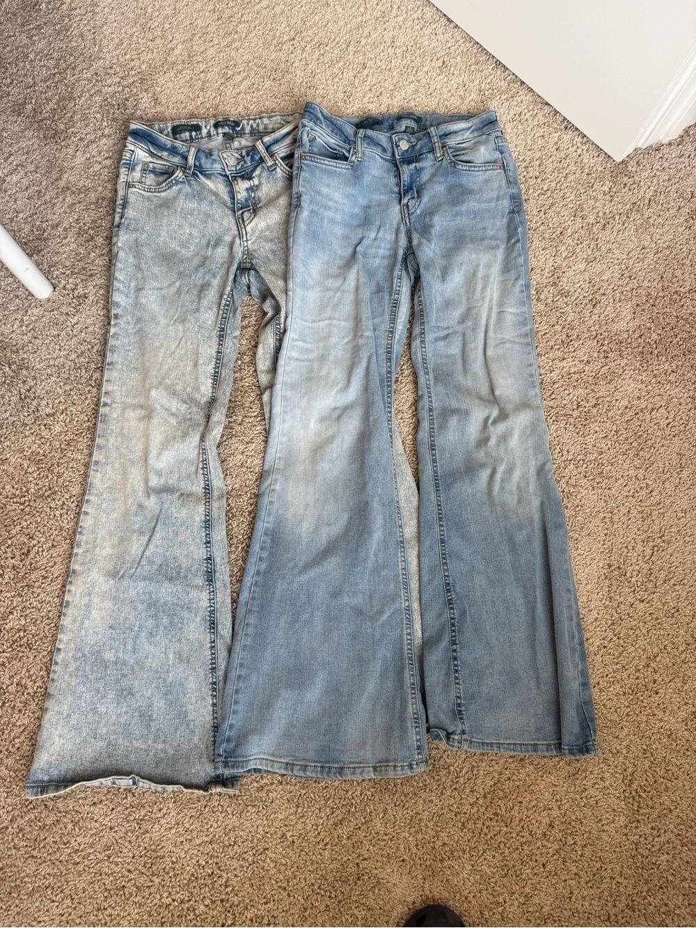 wild fable Light Wash Flare Jeans - Pair of Blue Wide Leg Denim